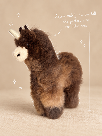 Handmade Alpaca Wool Soft Toy – Alpaca, Teddy Bear or Unicorn | 32 cm