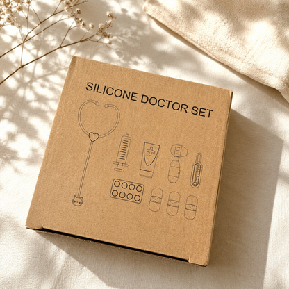 Premium Silicone Doctor Play Set for Kids | Montessori Medical Toy