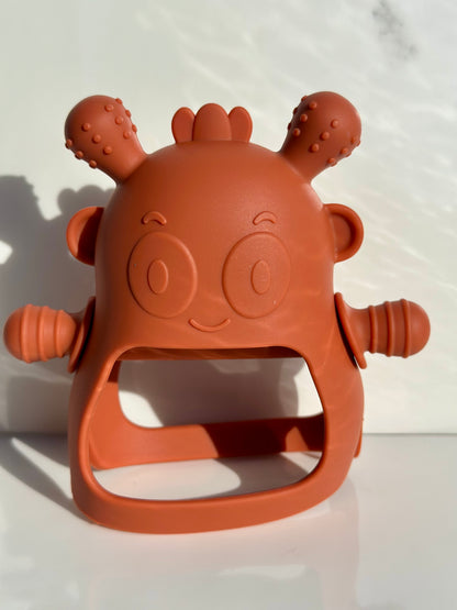 Silicone Baby Teether – Soft & Easy-Grip Teething Toy 🦷🌿