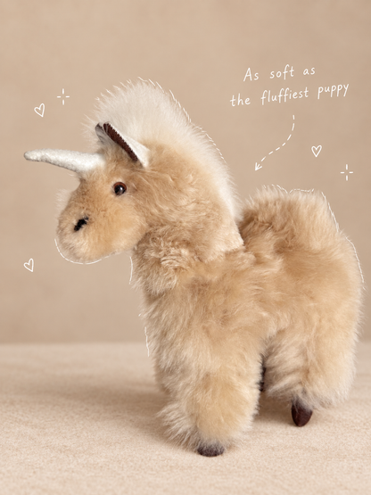 Handmade Alpaca Wool Soft Toy – Alpaca, Teddy Bear or Unicorn | 32 cm