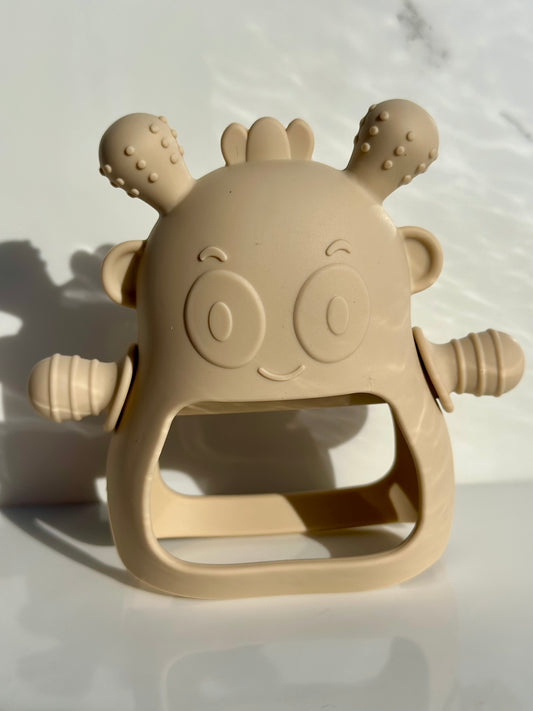 Silicone Baby Teether – Soft & Easy-Grip Teething Toy 🦷🌿