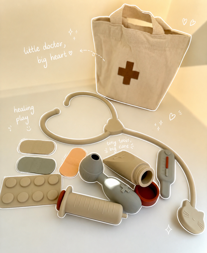 Premium Silicone Doctor Play Set for Kids | Montessori Medical Toy