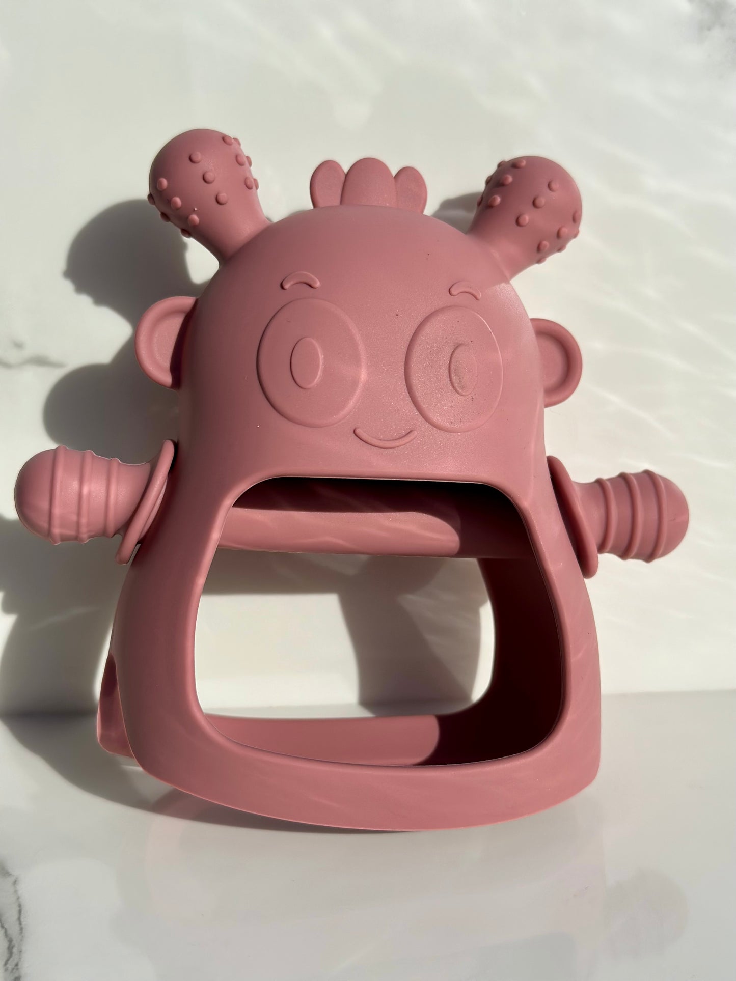 Silicone Baby Teether – Soft & Easy-Grip Teething Toy 🦷🌿