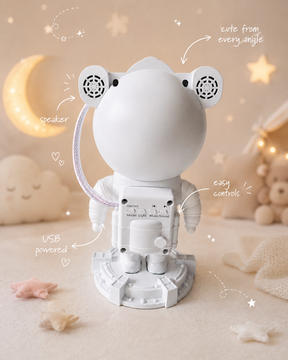 🌙✨ Astronaut Star &amp; Moon Light Projector