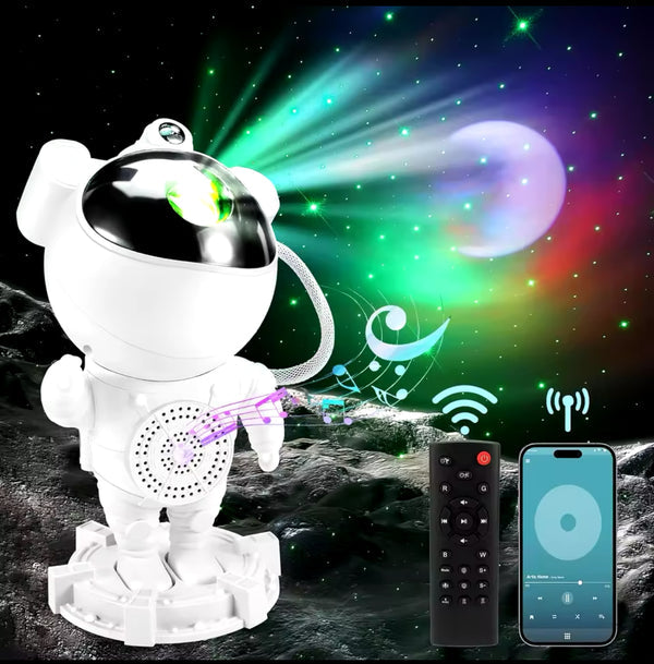🌙✨ Astronaut Star &amp; Moon Light Projector