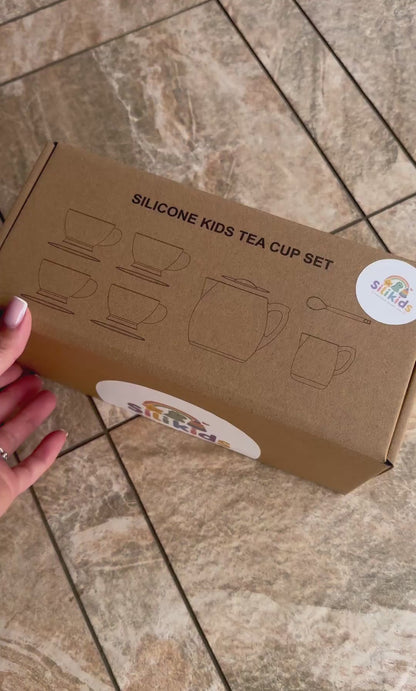 Premium 12-Piece Silicone Tea Set | BPA-Free Pretend Play Toy
